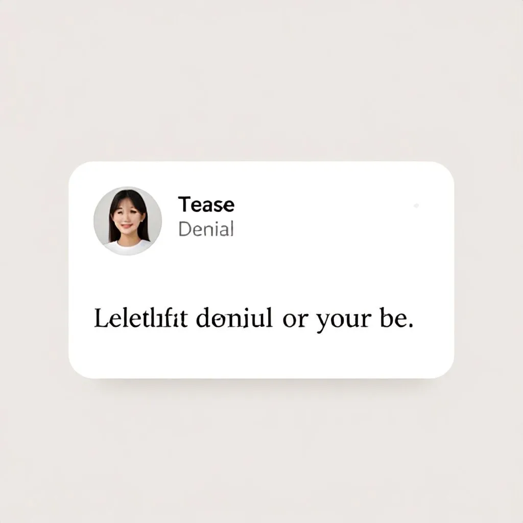 tease denial captions