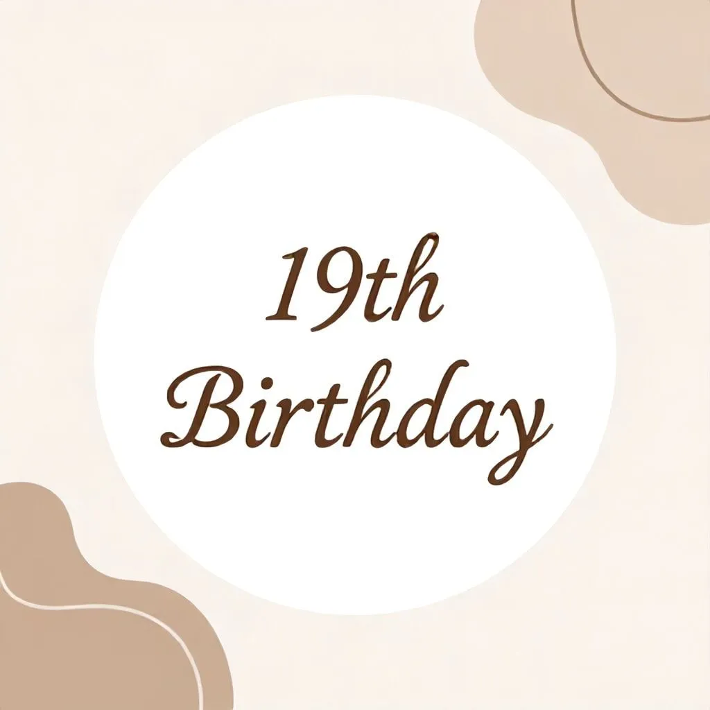 19th birthday captions