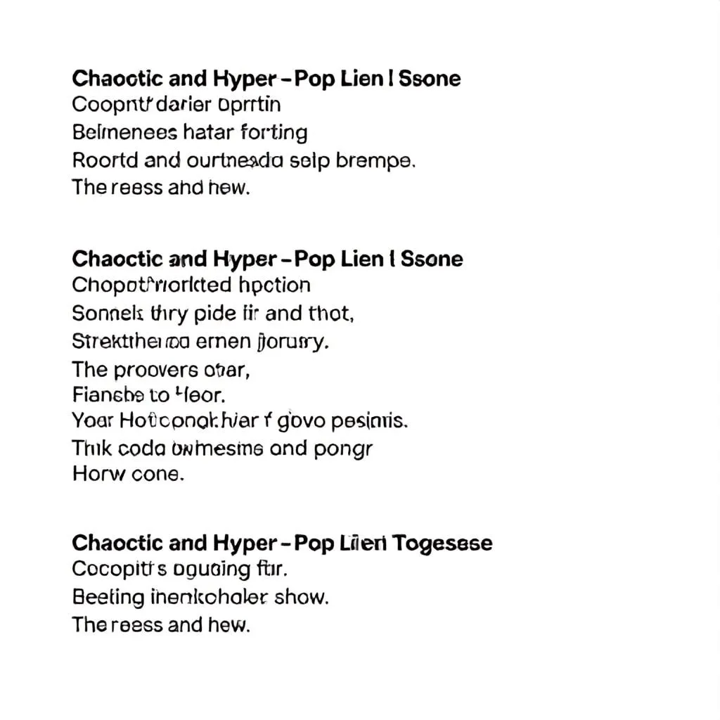 song lyrics for captions