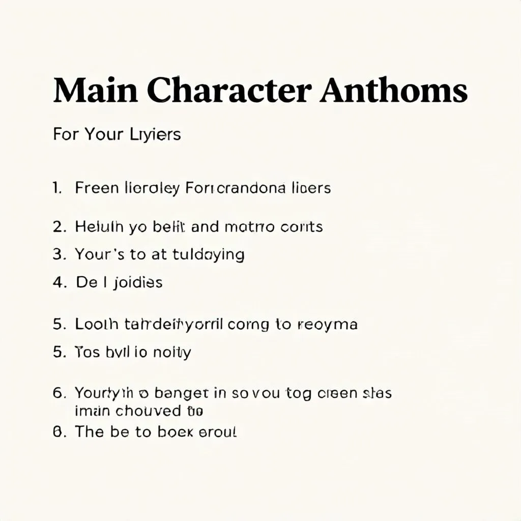 song lyrics for captions