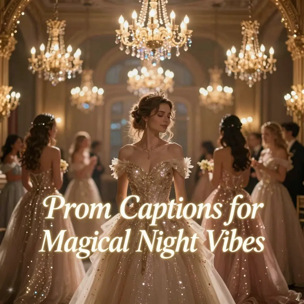 captions for prom