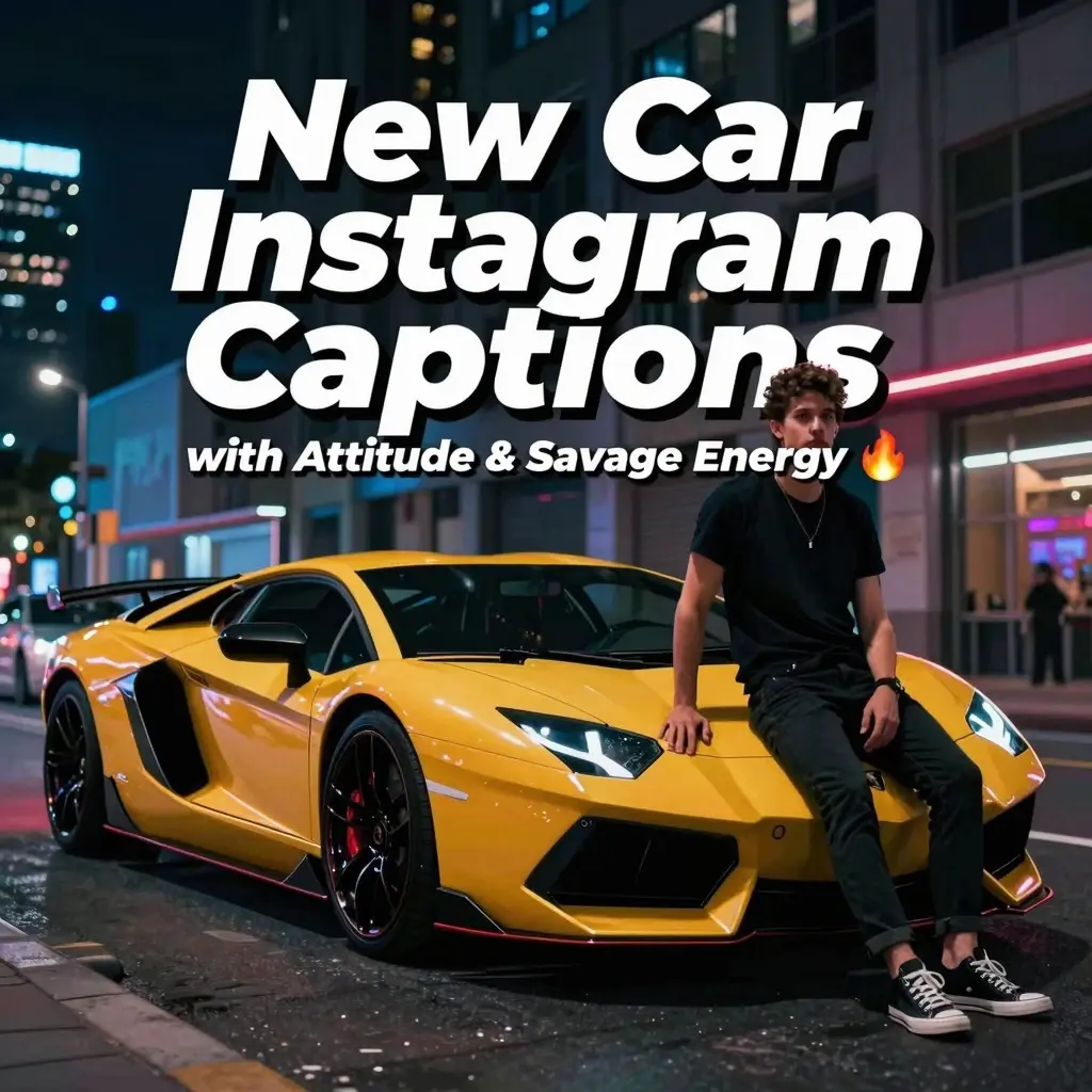 new car instagram captions