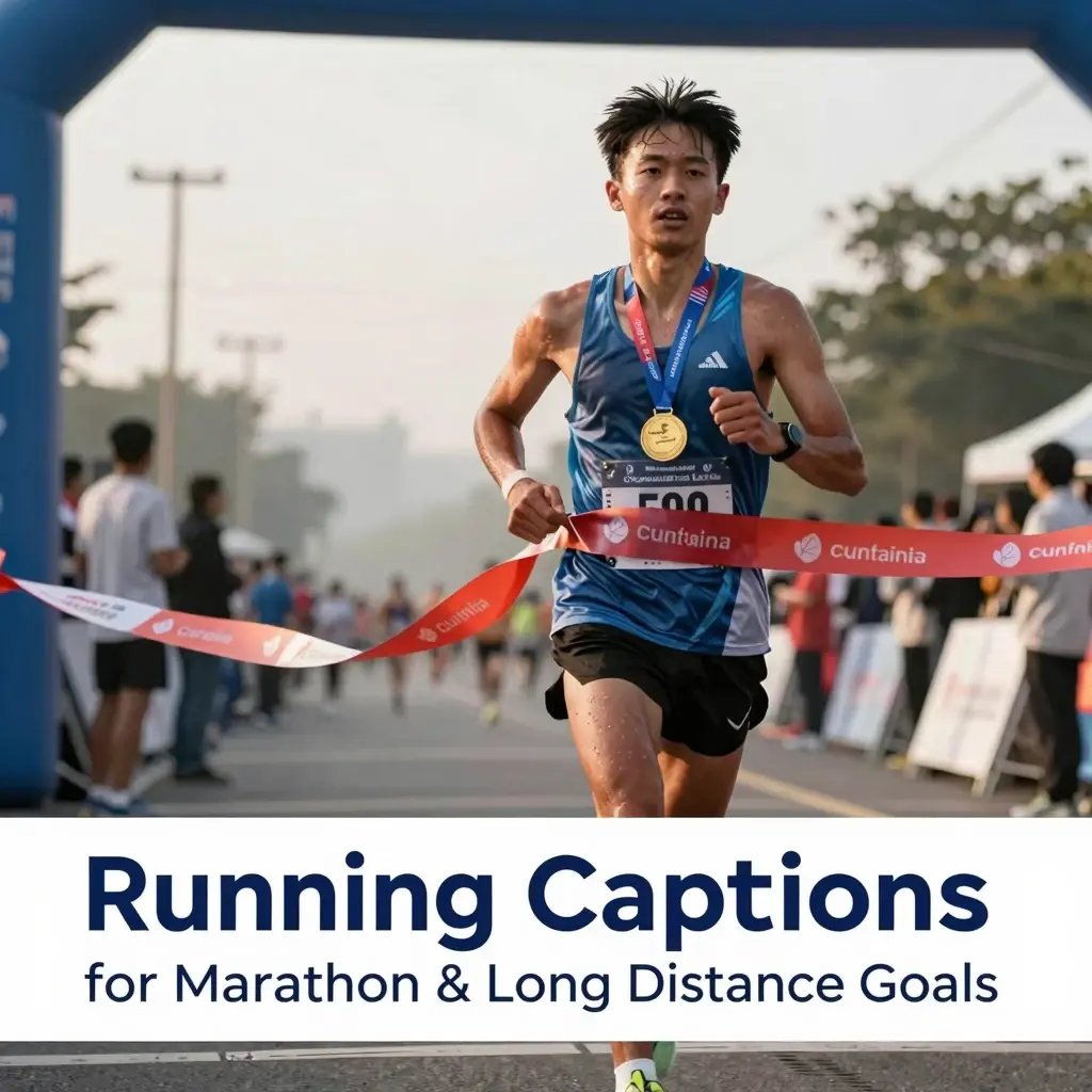 running captions