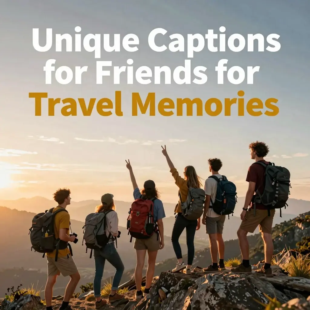 unique captions for friends
