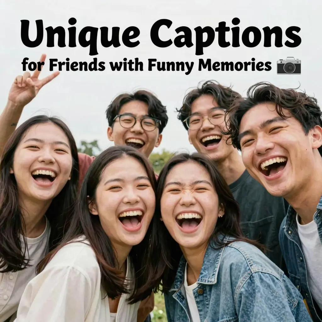 unique captions for friends