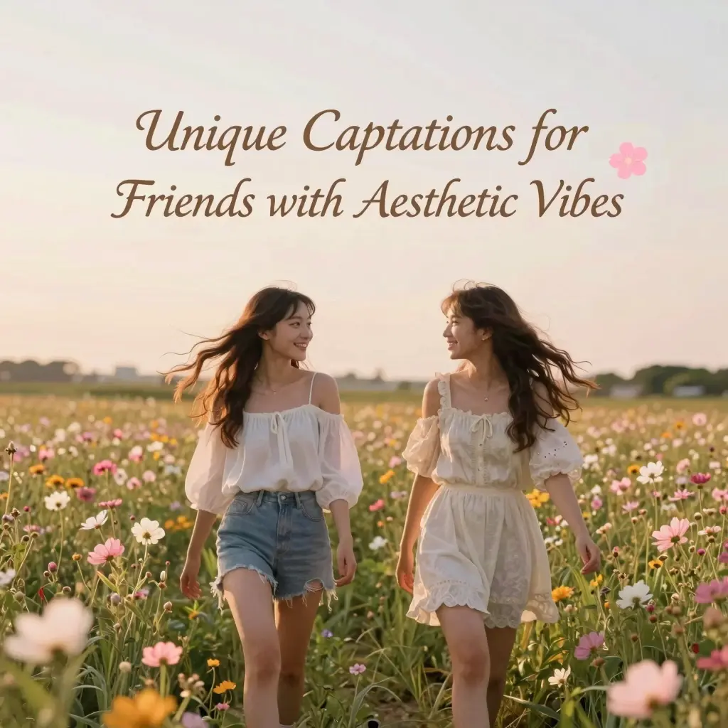 unique captions for friends