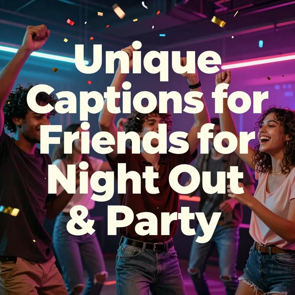 unique captions for friends