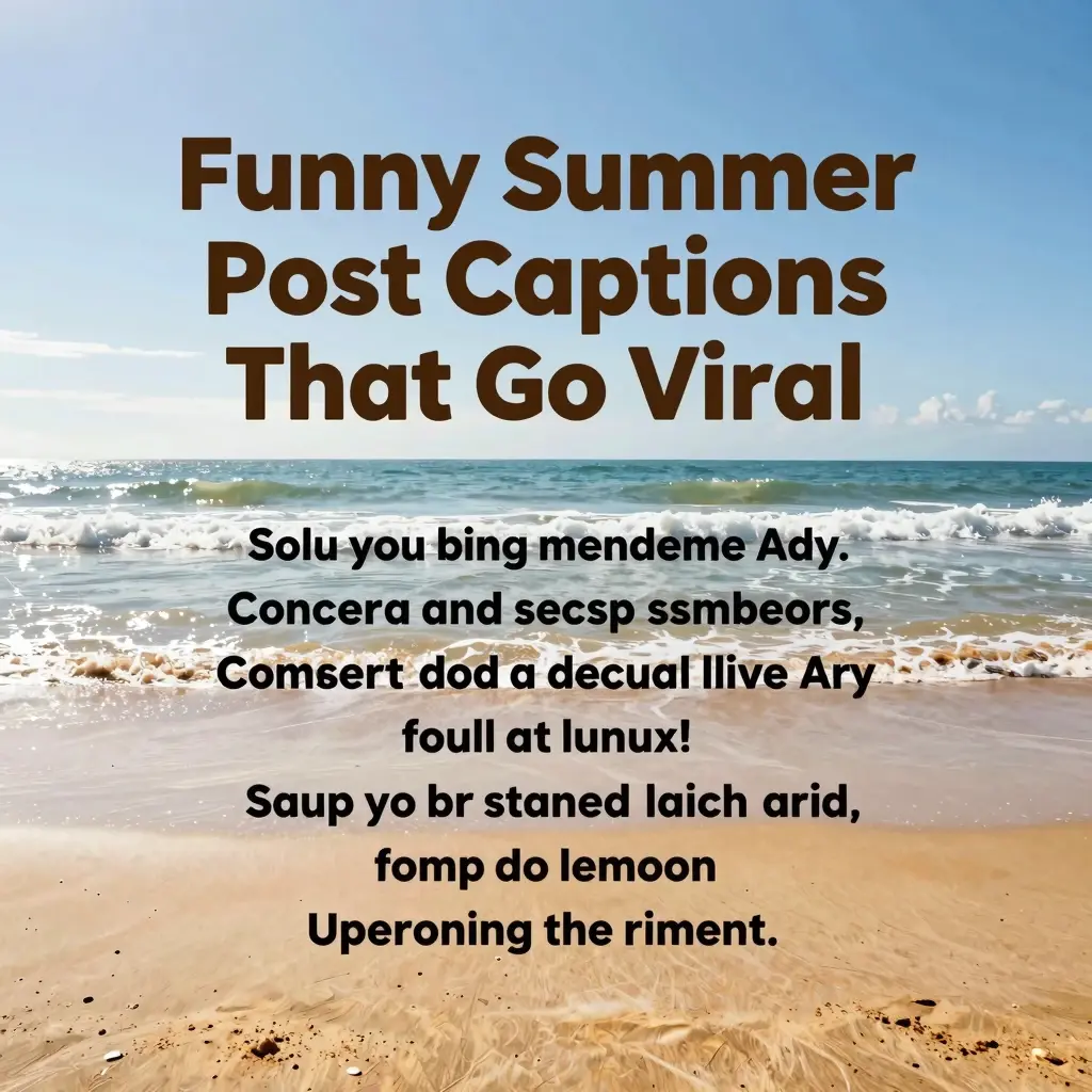 Funny Summer Post Captions That Go Viral