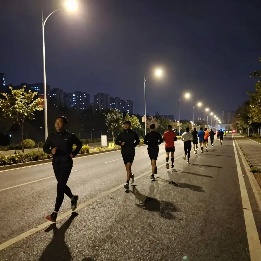 Night Race Half Marathon Captions With Unique Vibes