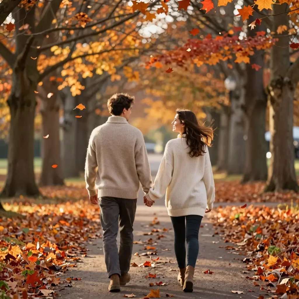 Romantic October Photo Dump Captions With Fall Love