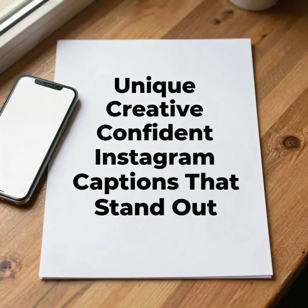 Unique Creative Confident Instagram Captions That Stand Out